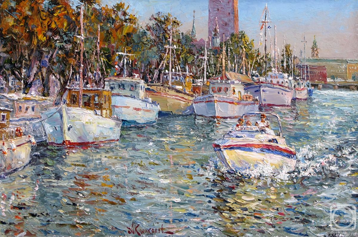 Kolokolov Anton. Stockholm. Boat