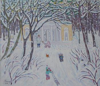 Snow walk in Tsaritsyno. Vasileva Lyudmila