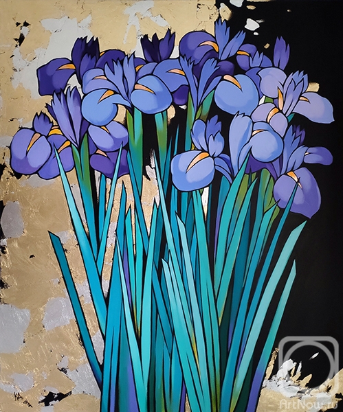 Kalinkina Dina. Night irises