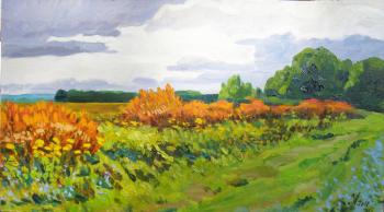 Painting Overgrown road. Homyakov Aleksey