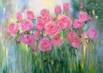 Pink roses. Radiance. Kropacheva Elena