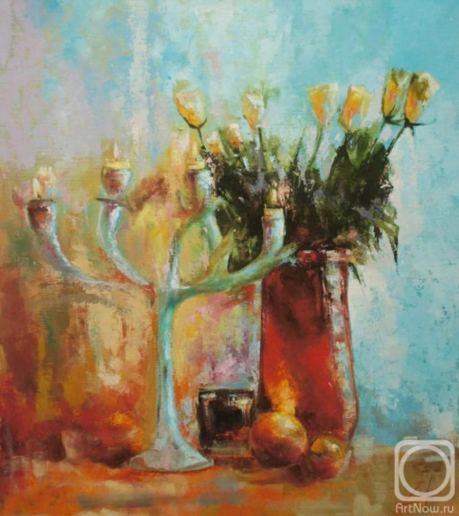 Shahramanyan Vagan. Rose and candle holder