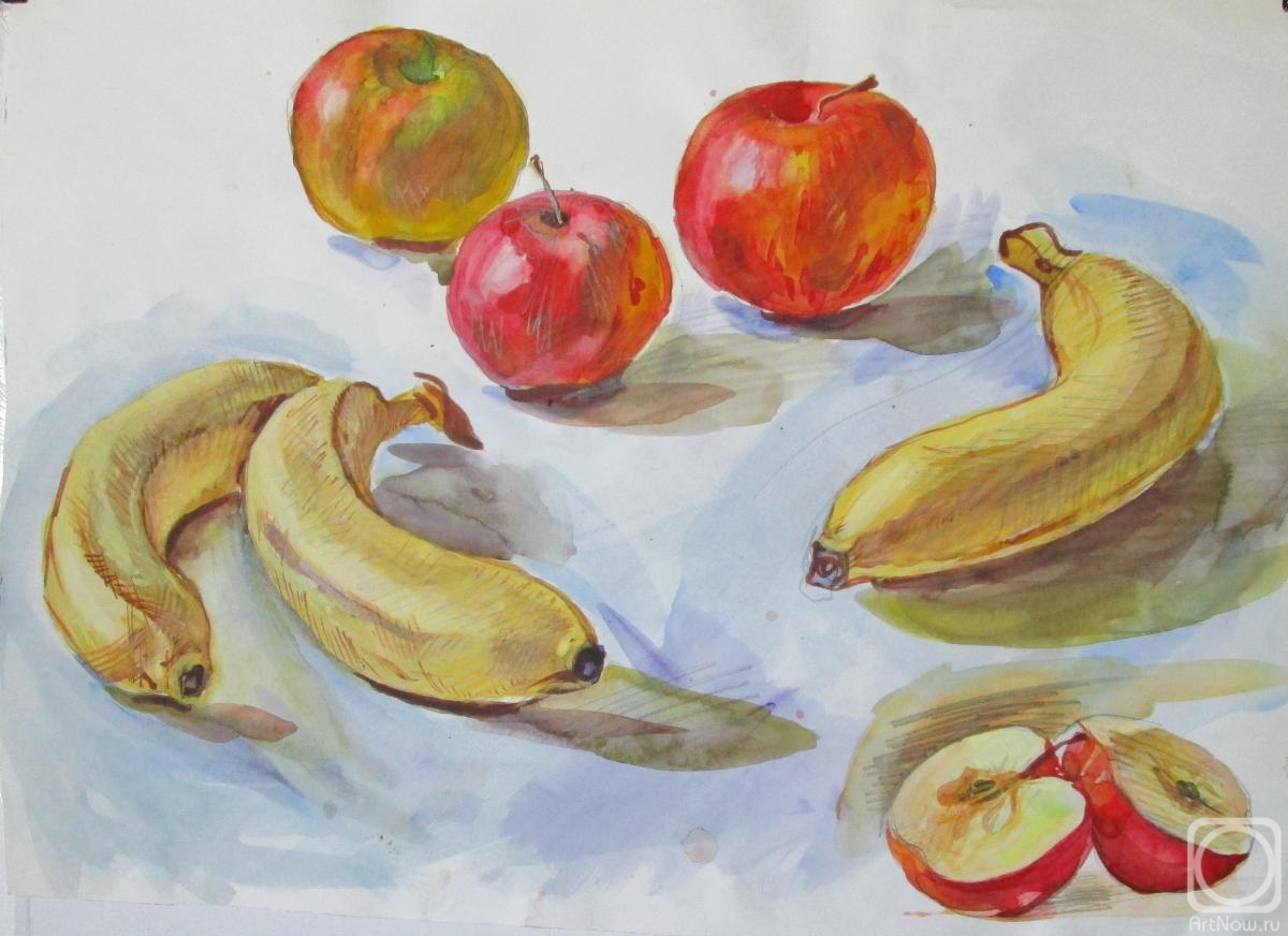 Dobrovolskaya Gayane. Bananas and apples