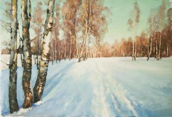 Birches in winter. Kugel Aleksandr