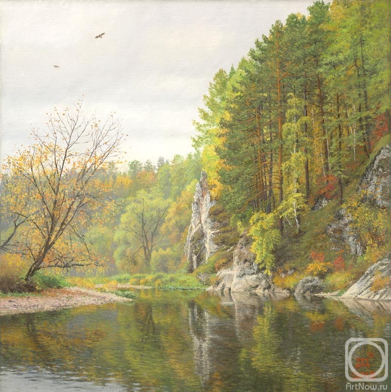 Sheglov Dmitriy. Early autumn. The River Serga