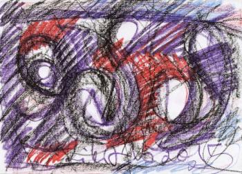 Storm twists (Red-Purple). Volchek Lika