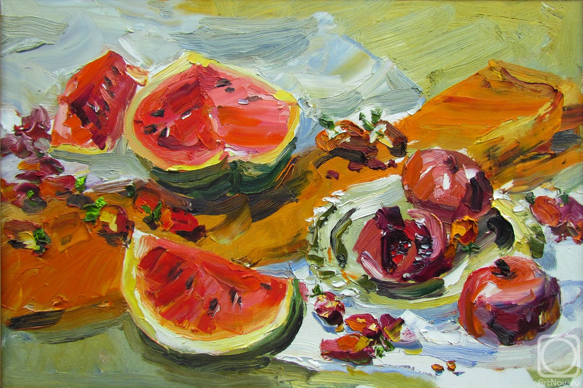 Krivenko Peter. Still life with watermelon
