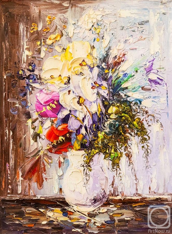 Vlodarchik Andjei. Bouquet with a yellow rose N3