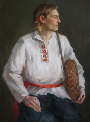 Portrait of a model with hands. Dordyuk Dmitriy