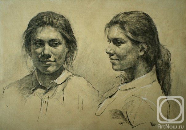 Dordyuk Dmitriy. Woman portrait in two angles