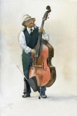 Street musician (Musician Gift). Zozoulia Maria