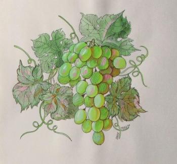 Green grapes. Dobrovolskaya Gayane