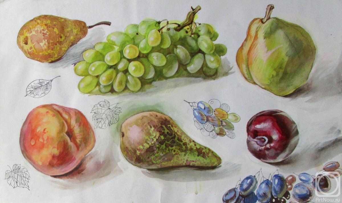 Dobrovolskaya Gayane. Pears, peach, grape, plum
