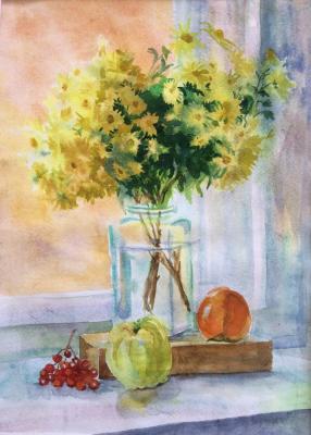 Study with yellow oaks. Tsebenko Natalia