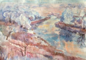 Winter view of Seversky Donets