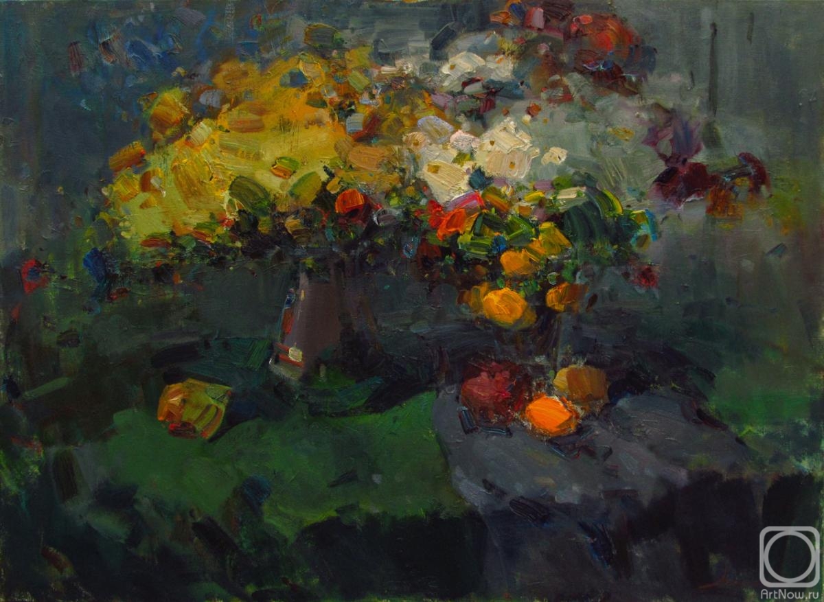Makarov Vitaly. Autumn flowers and fruits