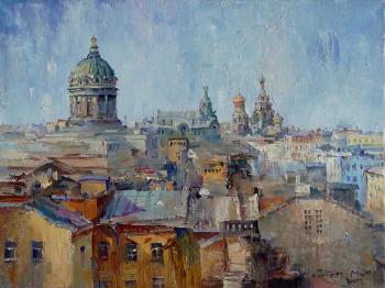 Petersburg rooftops (The Dome Of The Kazan Cathedral). Mif Robert