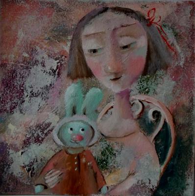 Honey and mistress (Girl And Rabbit). Sivko Lyubov