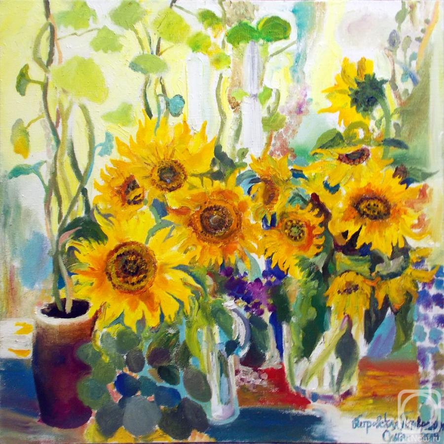 Petrovskaya-Petovraji Olga. Sunflowers (1)
