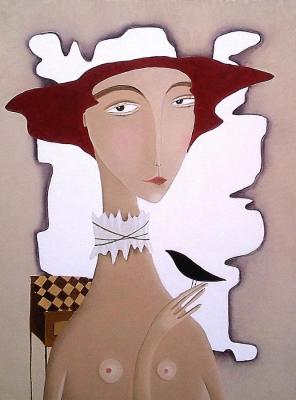 The bird of happiness (Paintings Of Women). Savelieva Darya