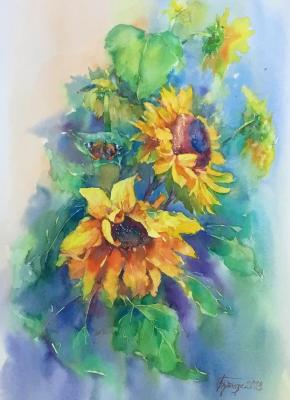Sunflowers from Peterhof. Gnutova Olga