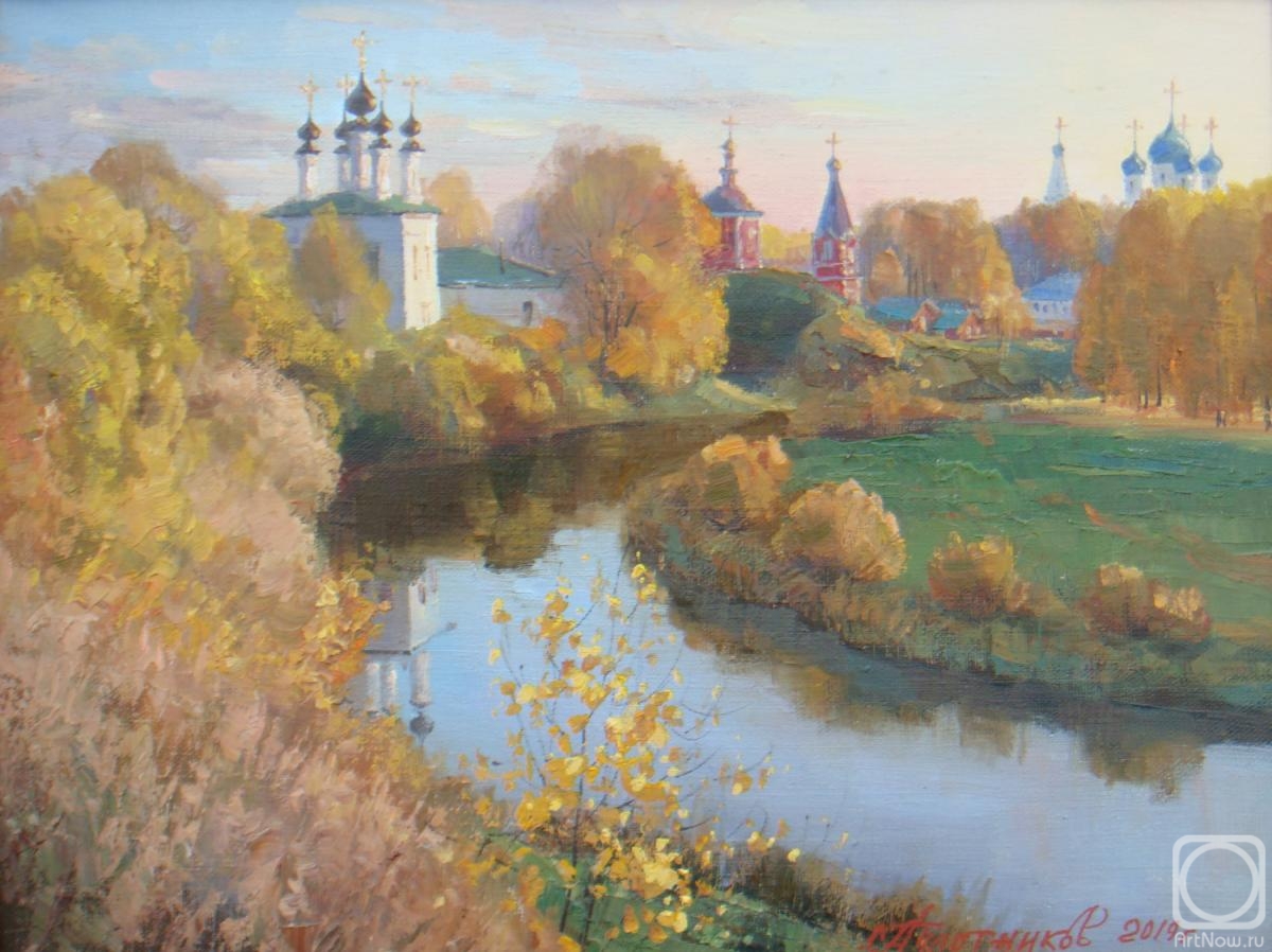 Plotnikov Alexander. Suzdal. Autumn evening on the heater
