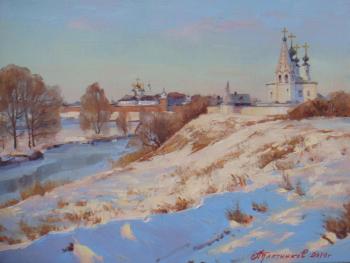 Suzdal. Evening in December
