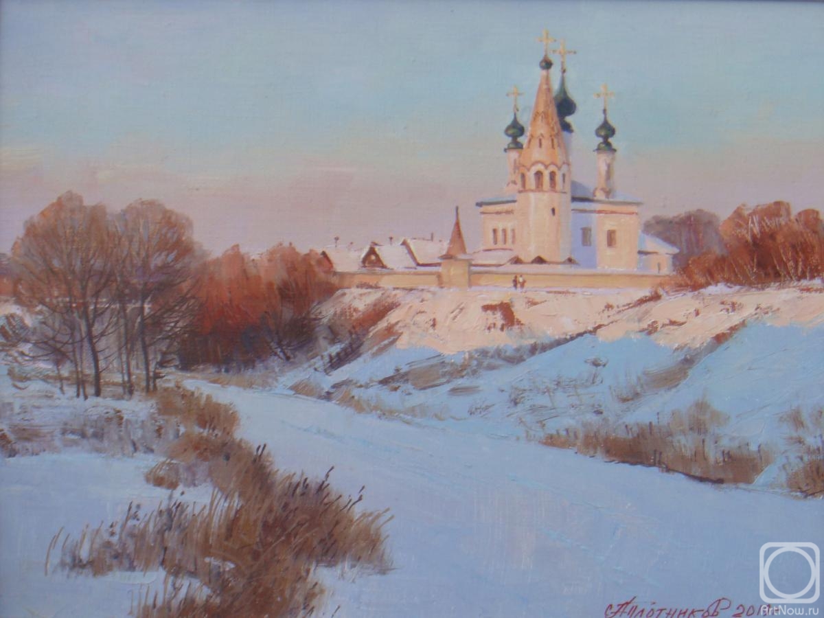 Plotnikov Alexander. Suzdal. Alexandrovsky convent on a winter evening
