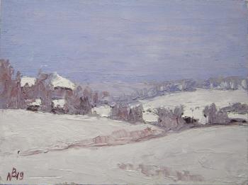 Morning. After the snowfall (Steppe In The Snow). Charova Natali