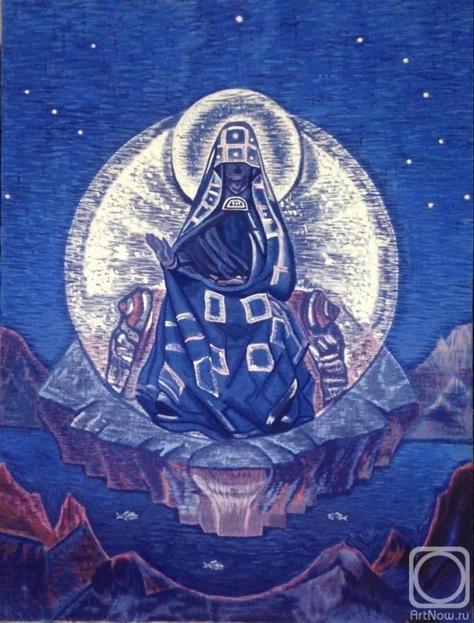 Ivoilov Arthur. Copy of the painting by N. K. Roerich. Mother of the World