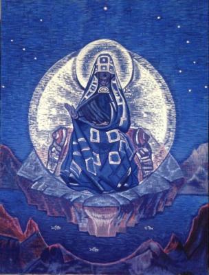 Copy of the painting by N. K. Roerich. Mother of the World (Nimbus). Ivoilov Arthur
