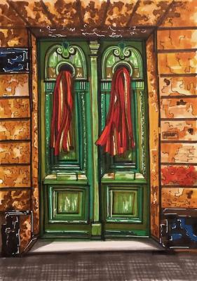 The door. Lukaneva Larissa
