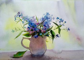 Blue flowers. Trushkova Tatyana