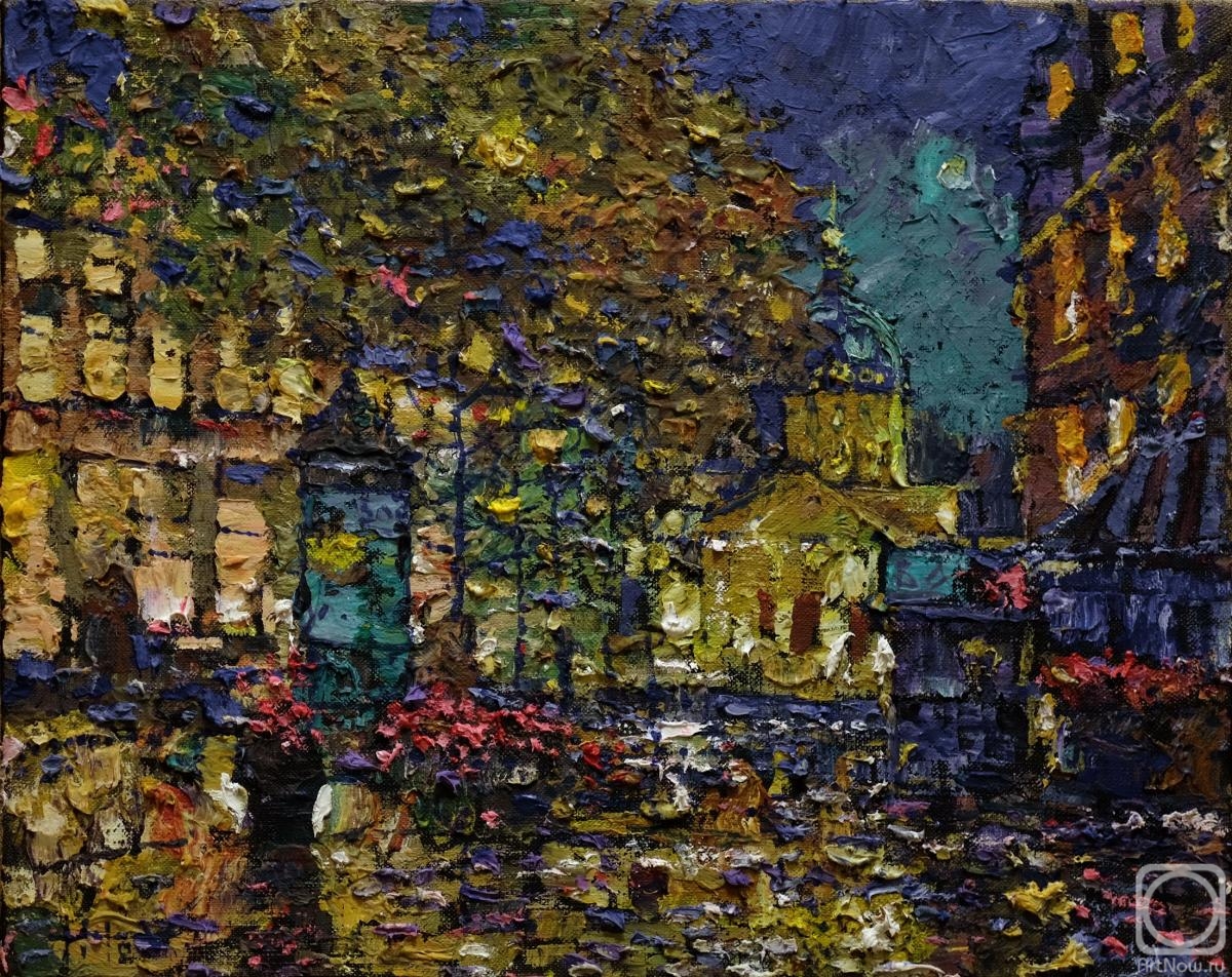 Titov Eugeny. Saint-Petersburg. Night. Malaya Konyushennaya street