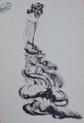 Sketch. Cabbage leaf. Vasileva Lyudmila