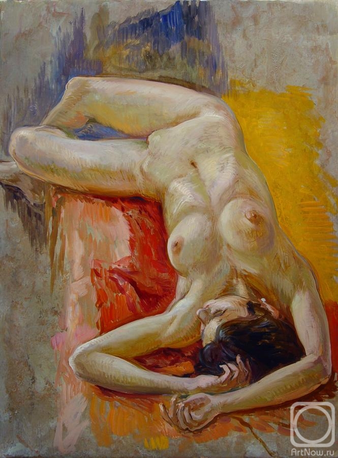 Kostylev Dmitry. Nude study in warm tones