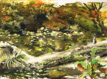 autumn pond II. Fan Yulia