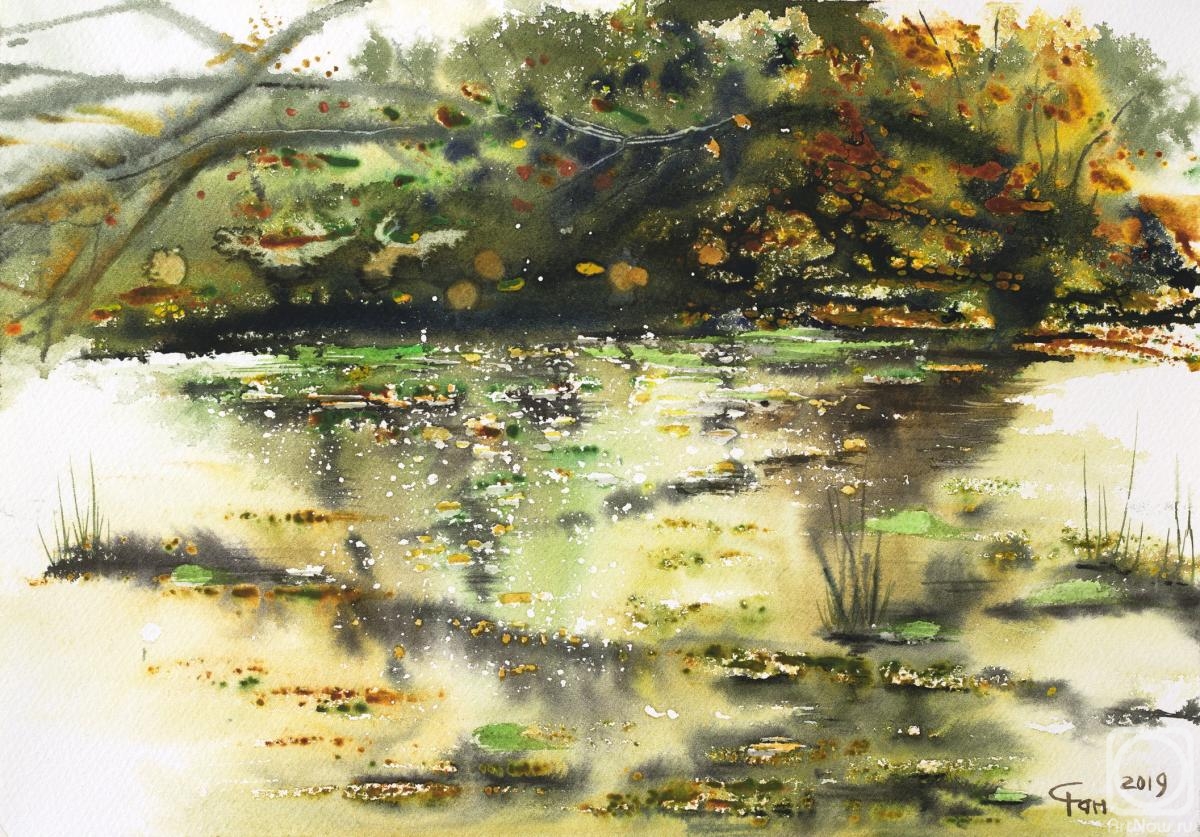 Fan Yulia. autumn pond I