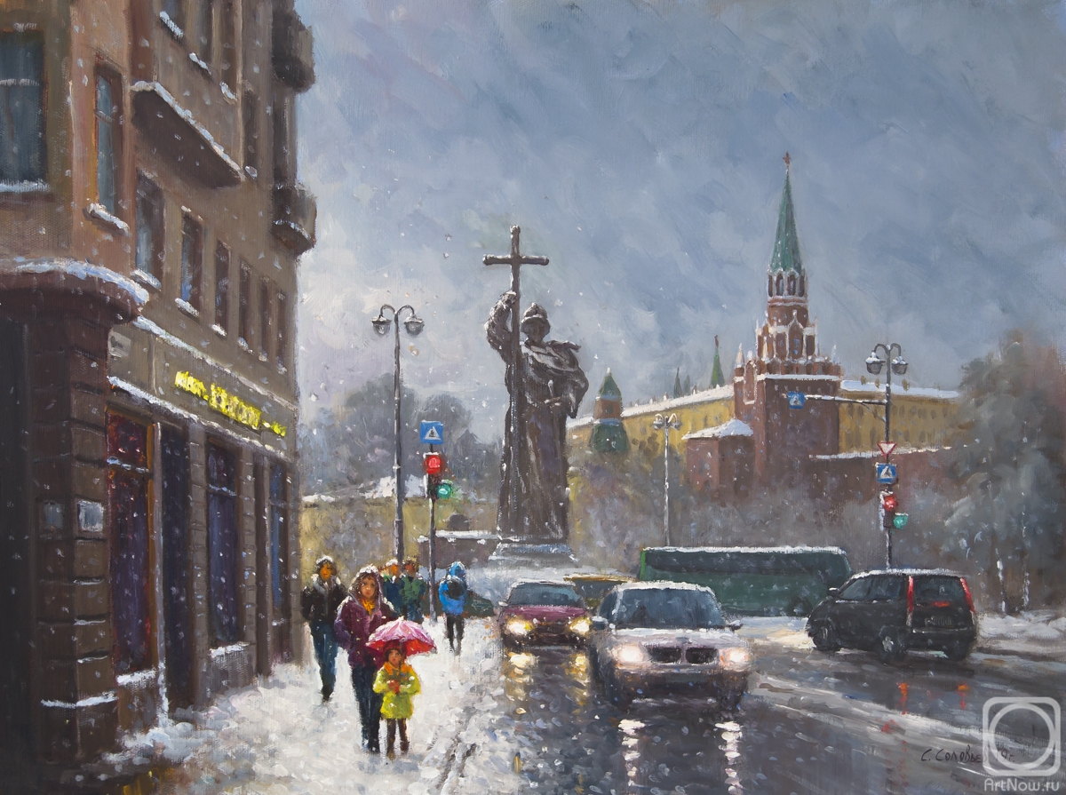 Solovyev Sergey. Snow in Moscow