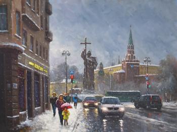 Snow in Moscow. Solovyev Sergey