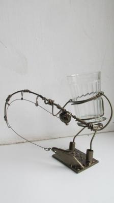 Metal cup holder "Lucky Fisherman"