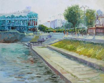 Sevastyanov's House. Morning at the dam. Tyutina-Zaykova Ekaterina