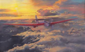 ANT-25 over North Pole (Aviation Art). Alekseyenko Eugene