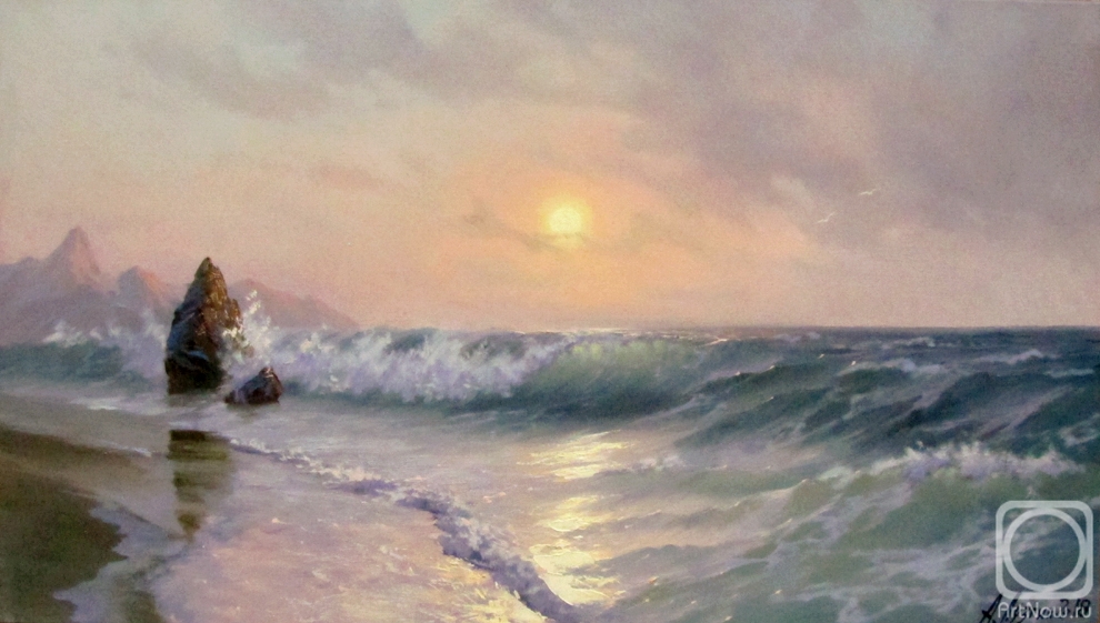 Luzgin Andrey. Gentle sunrise on the sea