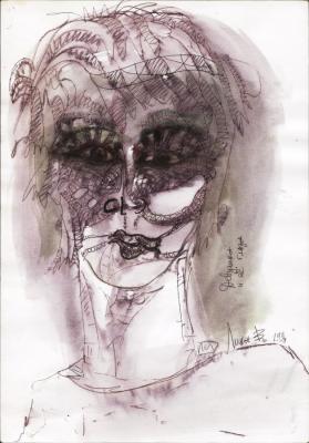 Girl and her eyes ( ). Volchek Lika