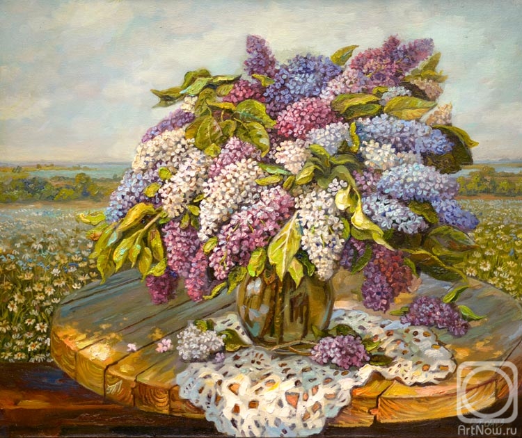 Panov Eduard. Lilacs in the open air