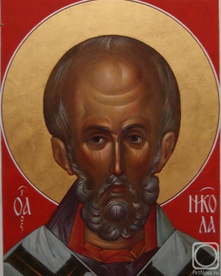 Kutkovoy Victor. Saint Nicholas Of Myra. Fragment. Lik