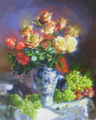 Roses and grapes. Goryacheva Svetlana