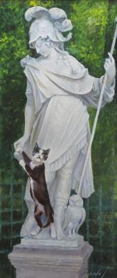 Minerva (from the Summer Garden series) (Cat Sculpture). Popova Irina