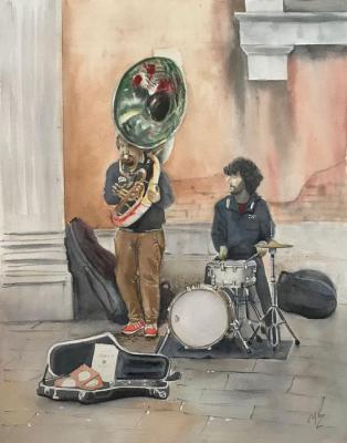 Musicians (Venice Street). Zozoulia Maria